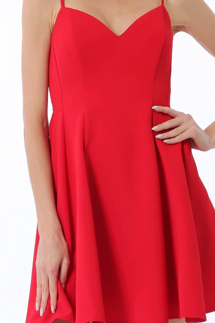 NEW DRESS FORUM dominique mini dress in red